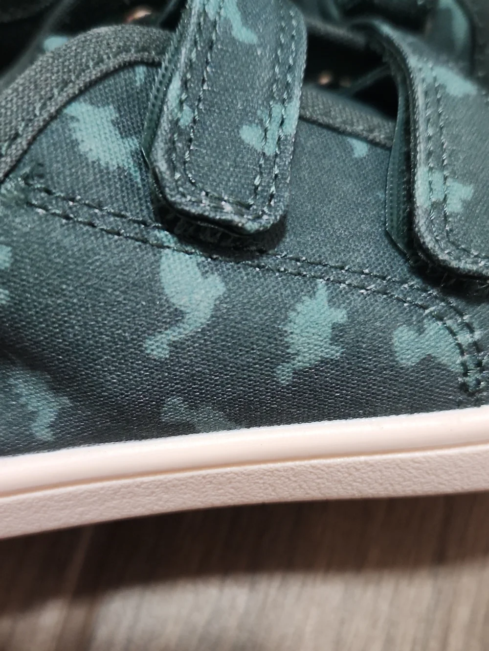 Cat & Jack Green Camo Slip-On Velcro Sneakers